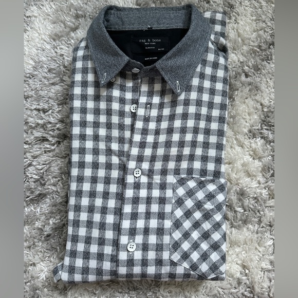 Rag & Bone Men’s plaid button down - Picture 1 of 4